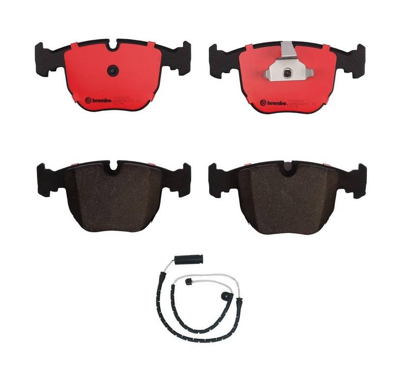 Brembo BMW Brakes Kit - Pads Front (Ceramic) (with Sensor) 34116761252 - Brembo 1811966KIT